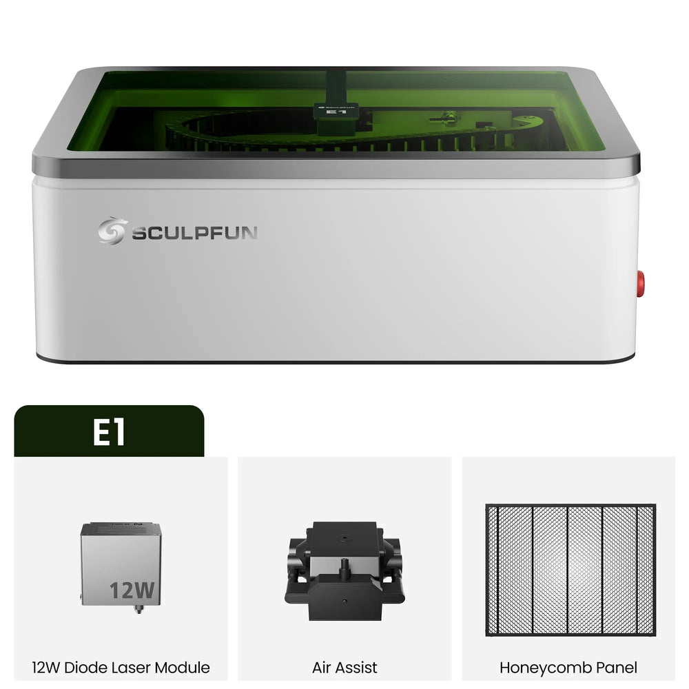 Sculpfun E1 Enclosed Dual Laser Engraver