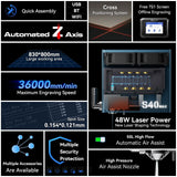 Sculpfun S40 Max 48W Diode Laser Engraver view 7