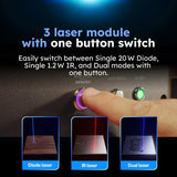 AtomStack Kraft Dual Diode Laser Engraver view 2