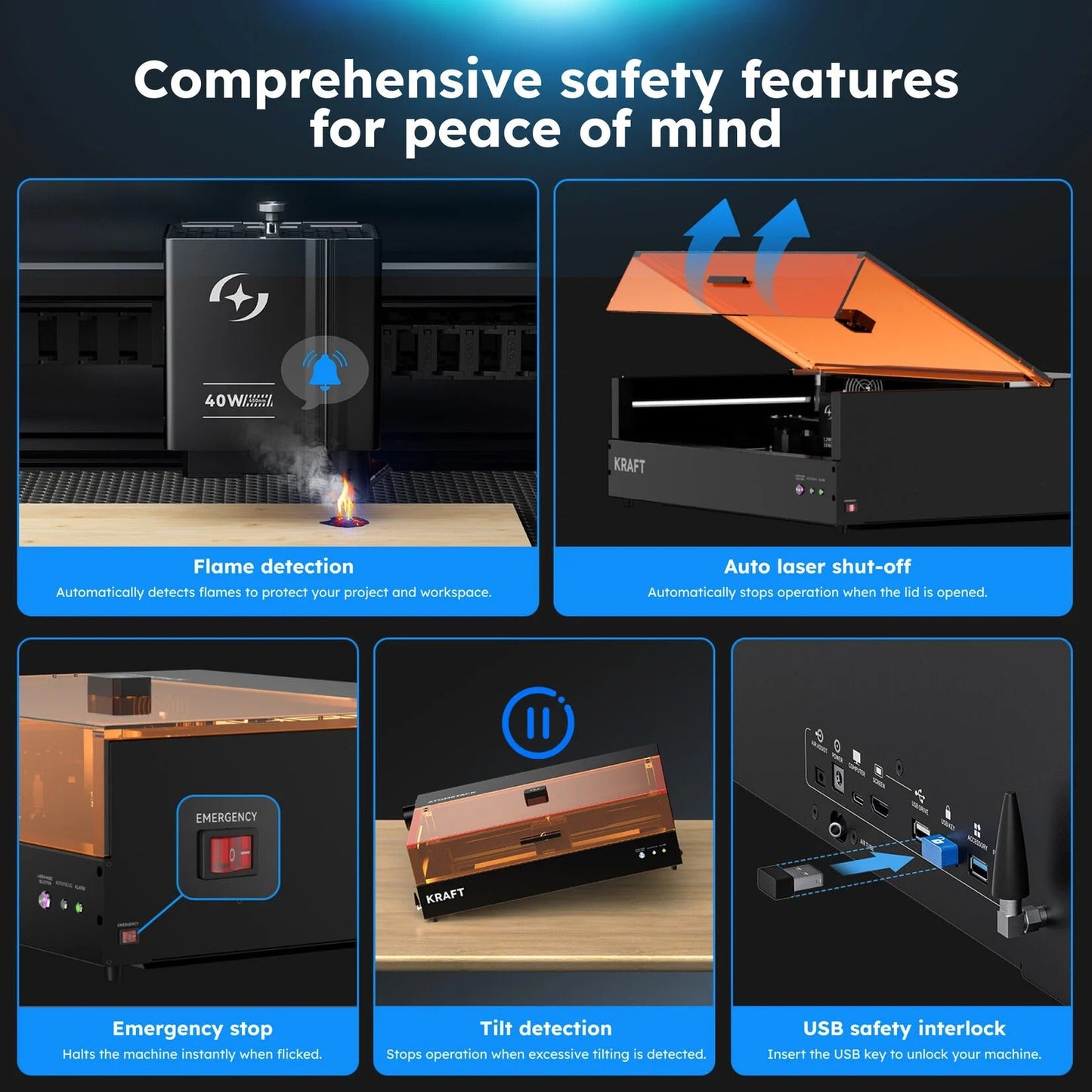 AtomStack Kraft 40W Diode Laser Engraver