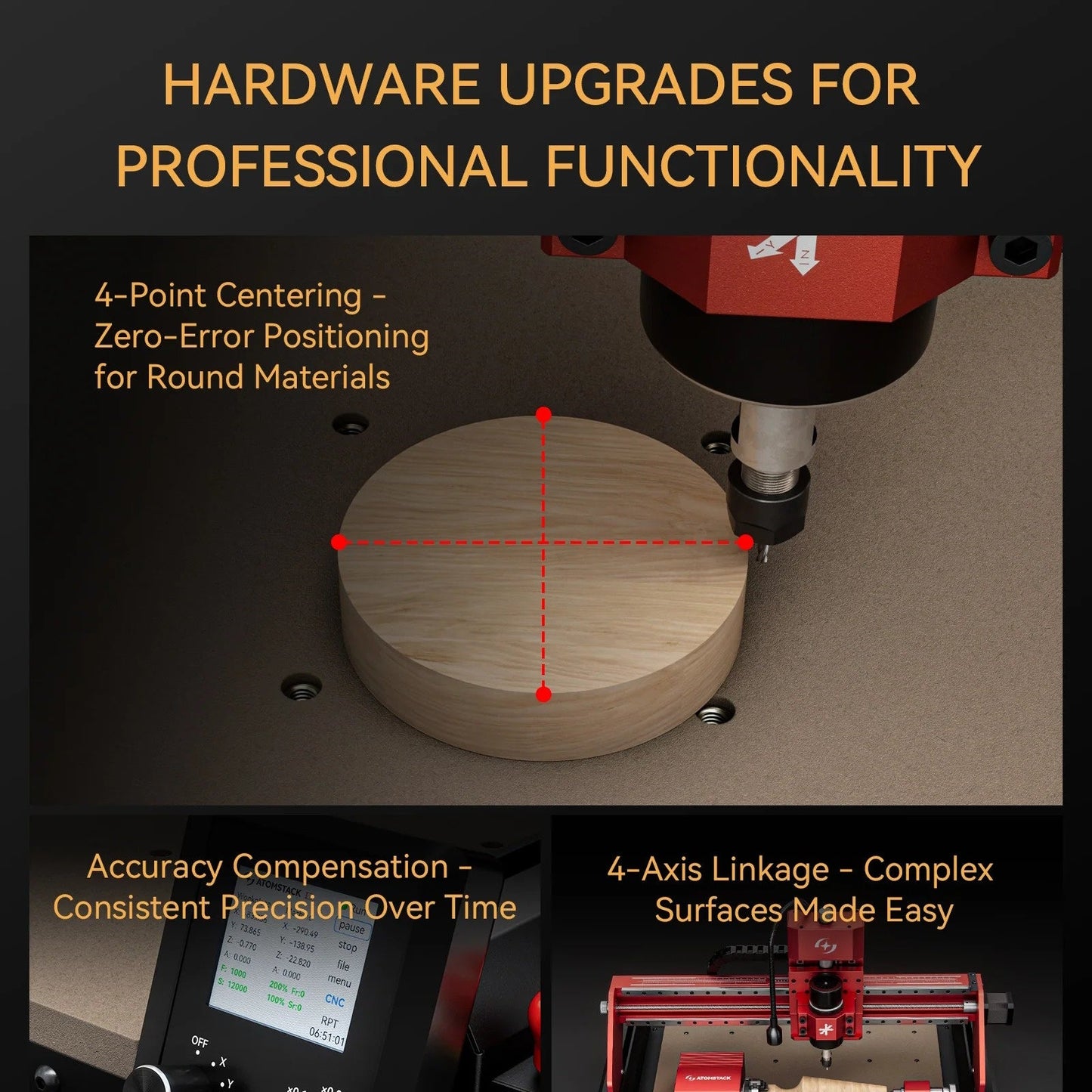 AtomStack C4 Pro CNC Router Laser Hybrid