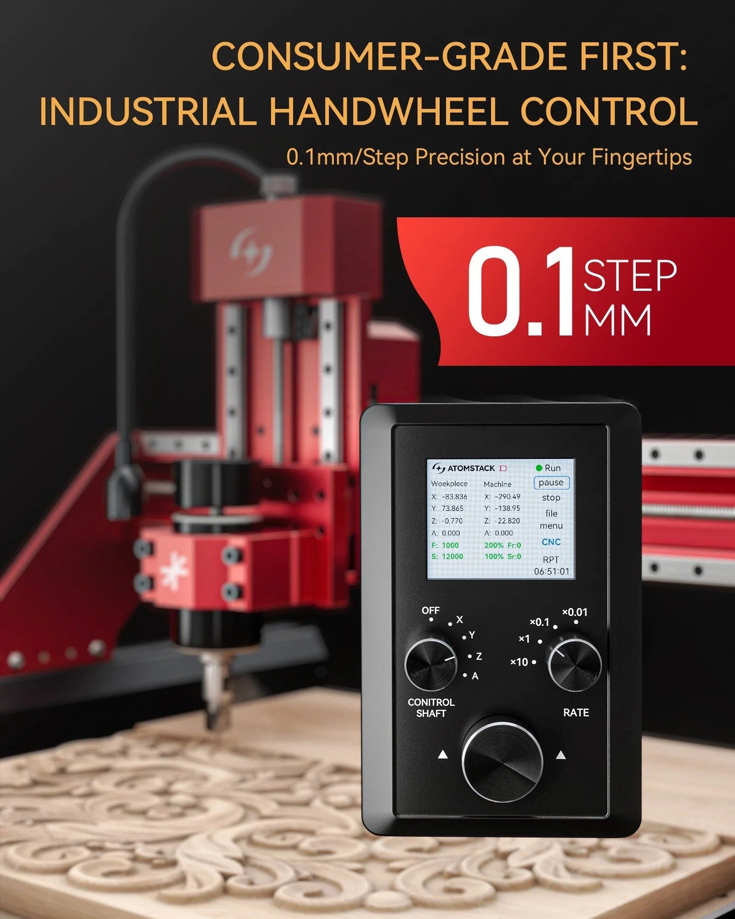 AtomStack C4 Pro CNC Router Laser Hybrid