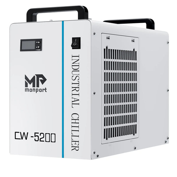 Monport CW-5200 Industrial Water Chiller for 40W Pro/60W 24x16 Autofocus/90W Autofocus