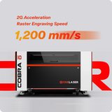 OneLaser Cobra 8 90W CO2 Laser Engraver and Cutter view 3