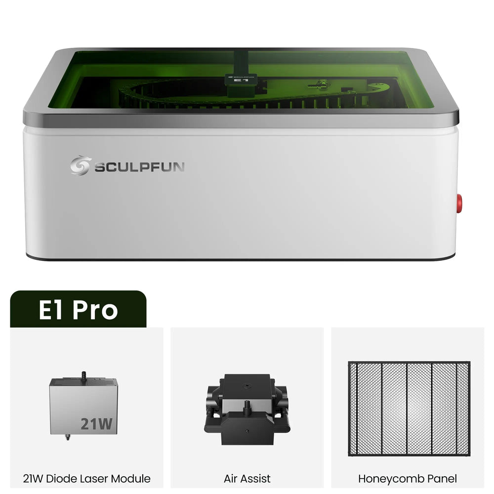 Sculpfun E1 Pro Enclosed Dual Laser Engraver
