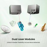 Sculpfun E1 Pro Enclosed Dual Laser Engraver view 3