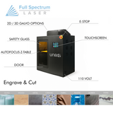 Full Spectrum Laser Unmei Compact WLC ZCam UV Laser Engraver view 5