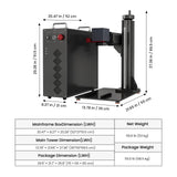 Monport GT 200W Split MOPA Fiber Laser Engravers view 2