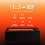 FLUX HEXA RF Desktop RF CO2 Laser Cutter & Engraver view 2