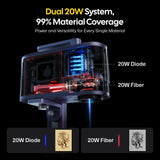 LaserPecker LP5 Fiber and Diode Dual Laser Engraver view 2