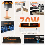 Monport MEGAS 70W CO2 Laser Engravers view 2