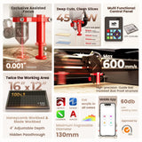 Monport Reno45 Pro 45W CO2 Laser Engravers view 2