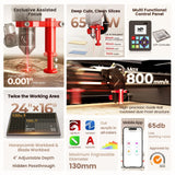 Monport Reno65 Pro 65W CO2 Laser Engravers view 6