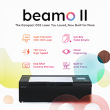 FLUX beamo II 30W Desktop CO2 Laser Cutter & Engraver view 2
