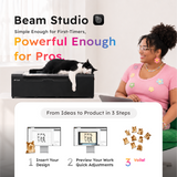 FLUX beamo II 30W Desktop CO2 Laser Cutter & Engraver view 7