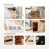 FLUX beamo II 30W Desktop CO2 Laser Cutter & Engraver view 3