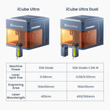 Sculpfun iCube Ultra Dual Laser Engraver view 4