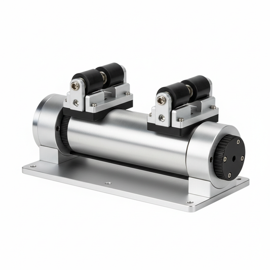 SpinGrip Rotary Roller and Chuck Attachment on white background