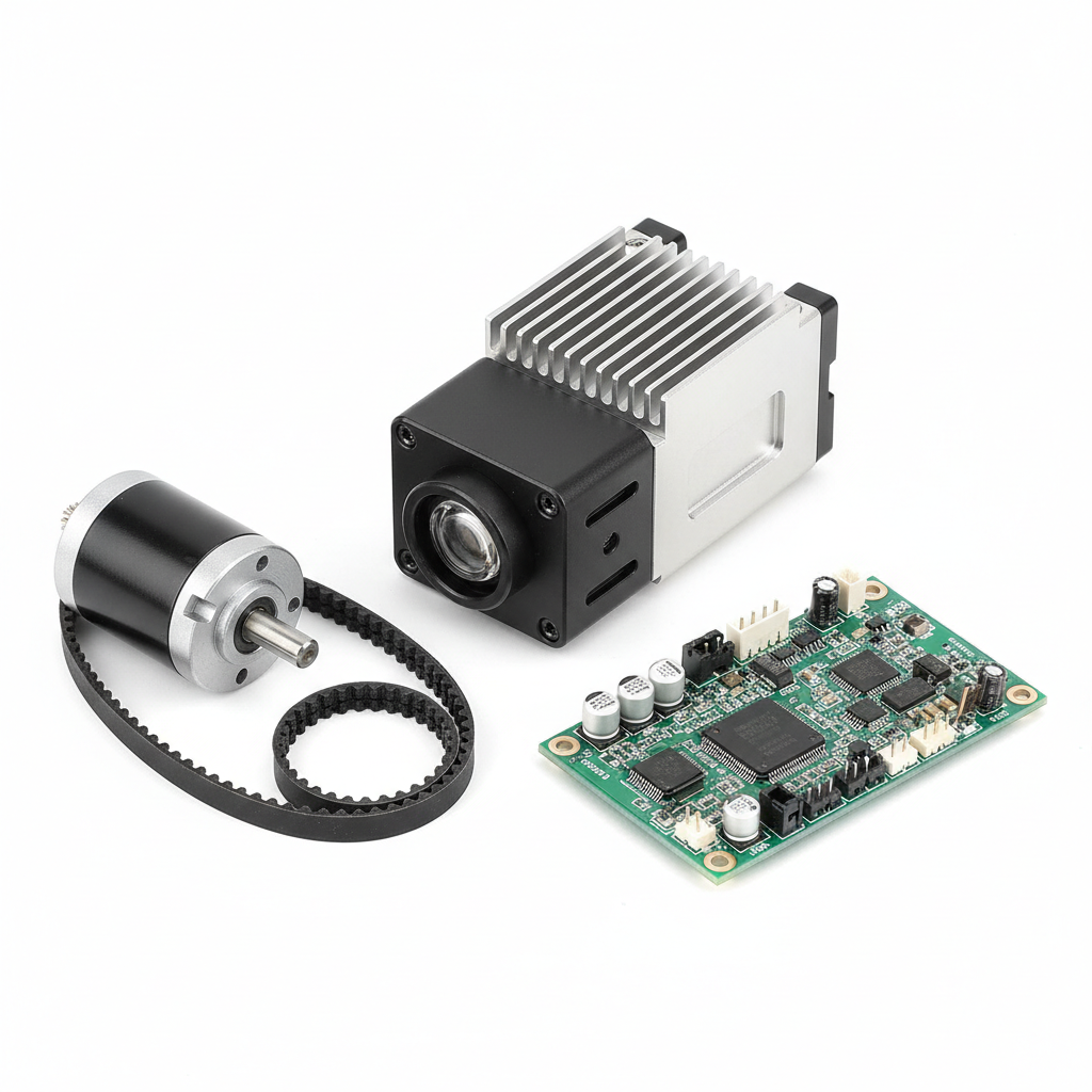 CoreSwap Laser Module and Replacement Parts Kit on white background