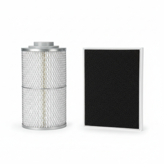 PureFlow HEPA and Carbon Replacement Filter Set on white background