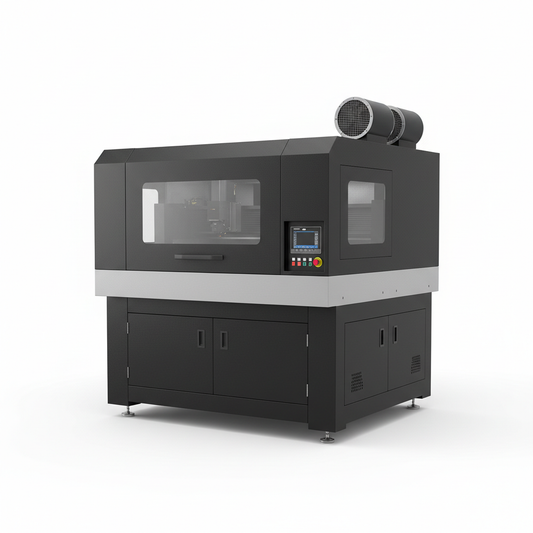 TitanCut Industrial CO2 Laser Engraver on white background