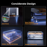 Ortur H20 2W IR + 10W/20W/40W Diode Laser Engravers view 3